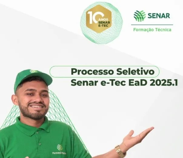 Cursos técnicos do Senar estão com inscrições abertas